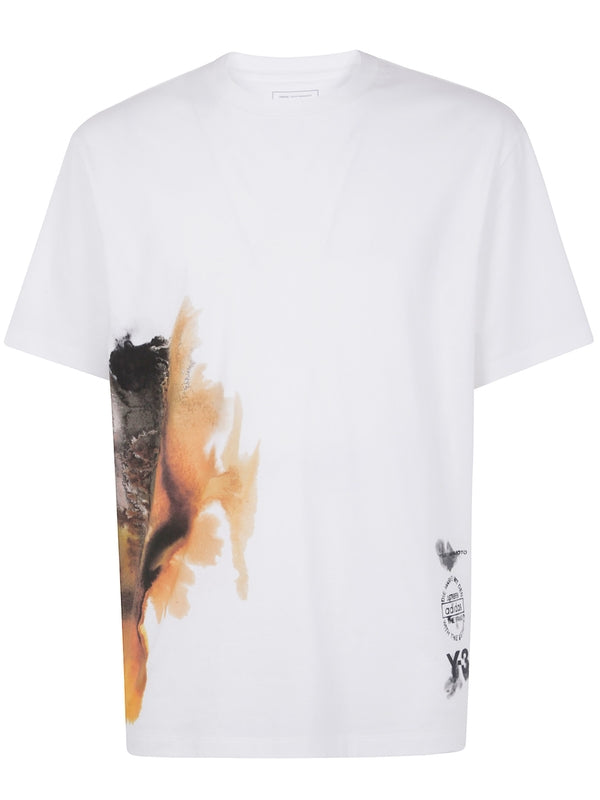 Y3 White Short Sleeve T-Shirt