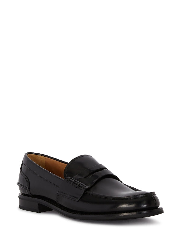 Black Leather Penny
  Loafers