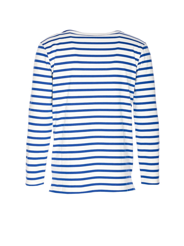 Valentino White Sky Blue Long Sleeve Top