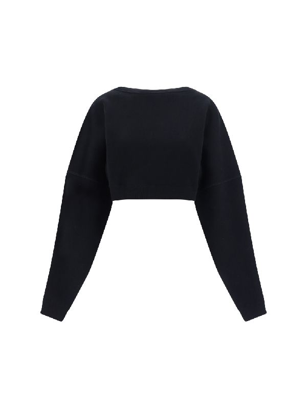 Cropped Cotton Sweatshirt