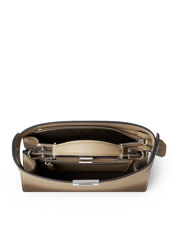 Fendi Peekaboo I See U Small Beige Brief Case