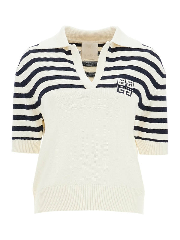 4g Stripe Short Sleeve Polo Shirt