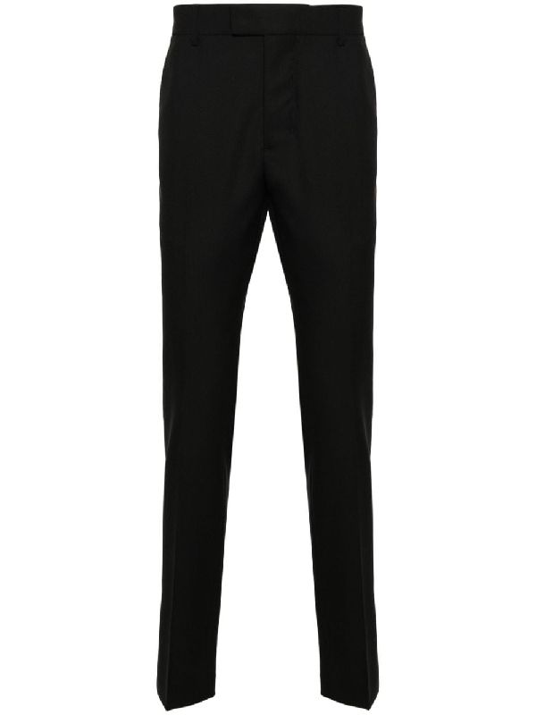 Black Tailored Wool Pants