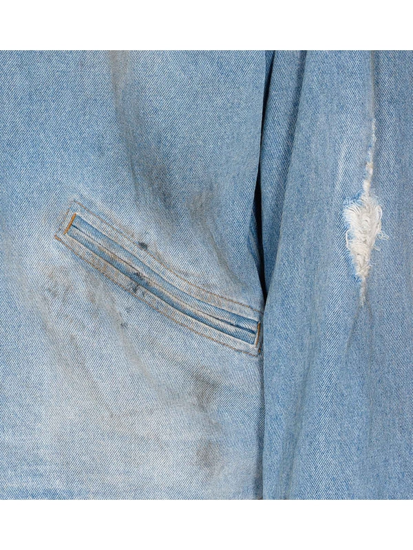 Mm6 Maison Margiela Sky Blue Trucker Jacket