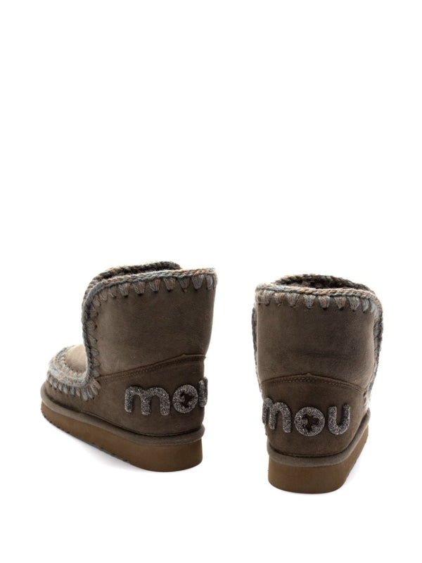 Eskimo Glitter Logo Ankle
  Boots