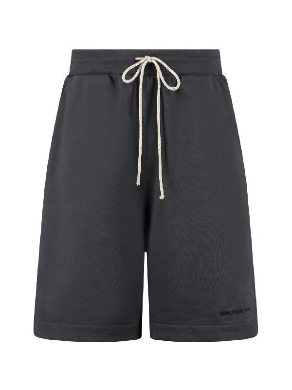 Concrete Logo Embroidery Bermuda Shorts