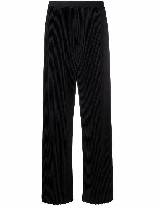 Wide Pleats Banding Pants