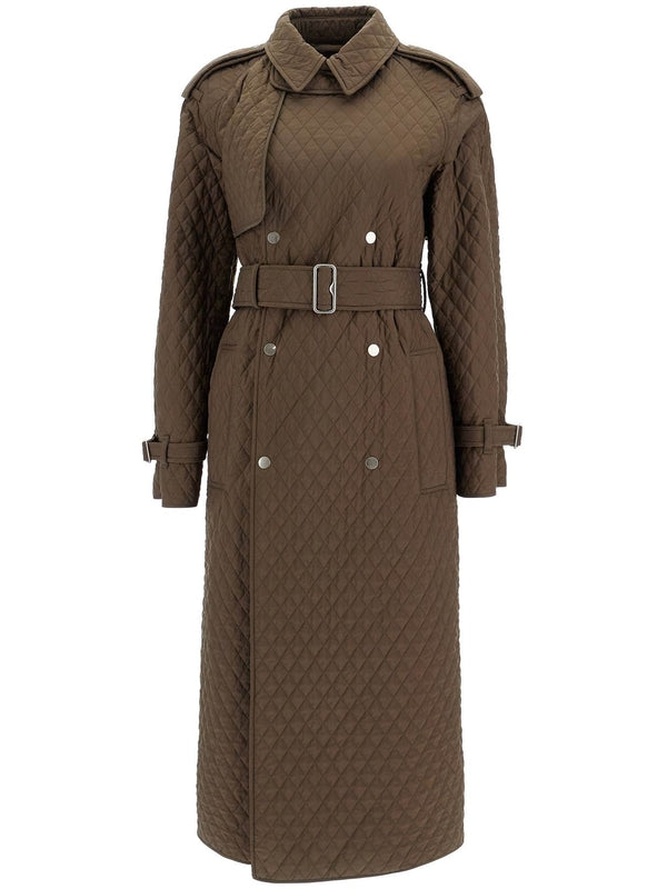 BURBERRY - Belt Quilted Trench Coat - Jente