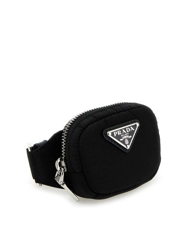 Triangle Logo Re-Nylon Pouch
  Keyring