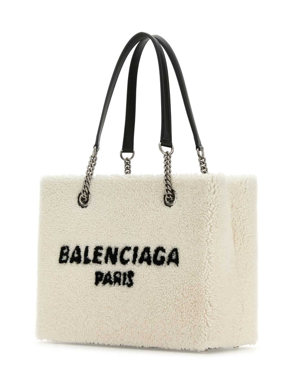 Balenciaga Duty Free Medium White Tote Bags