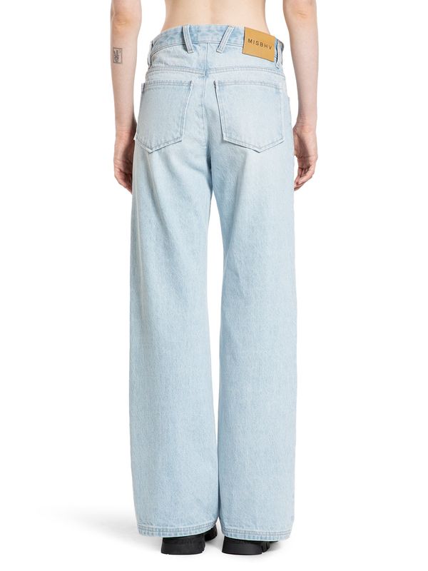 Monogram Pattern Denim Pants