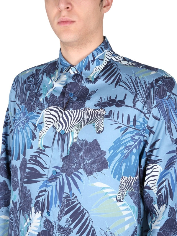 Allover Print Cotton Shirt