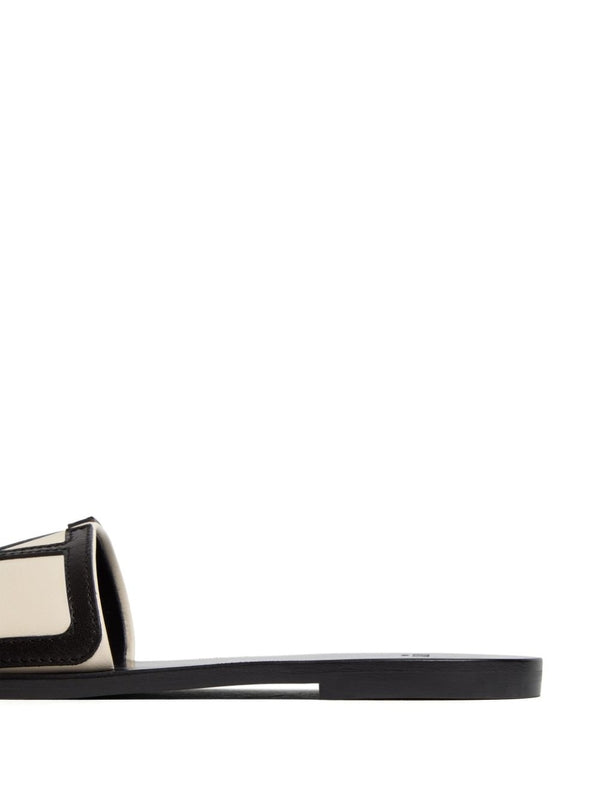 Valentino White Slides