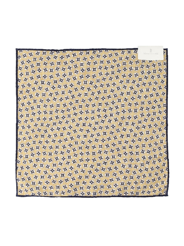 Graphic Pattern Silk Handkerchief