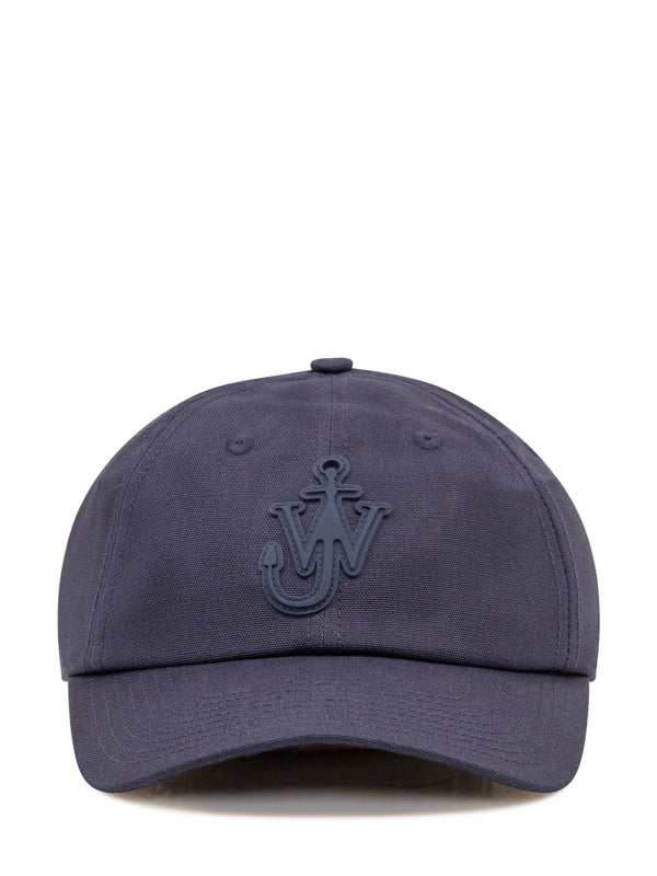 Anchor Motif Cotton Ball Cap