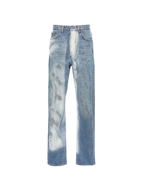 Mud Detail Effect Denim
  Pants