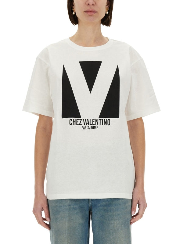 Valentino White Half Sleeve