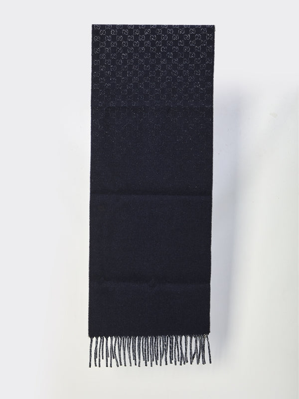 Gucci Navy Wool Mufflers