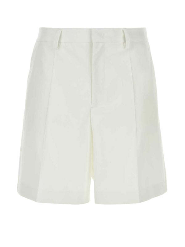 Wool Silk Bermuda Pants