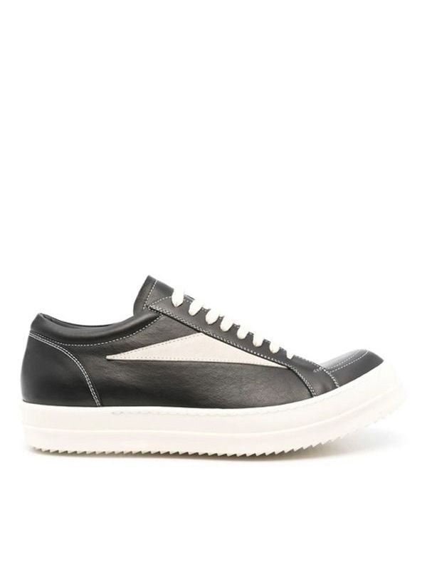 Rick Owens Black Low Top Sneakers