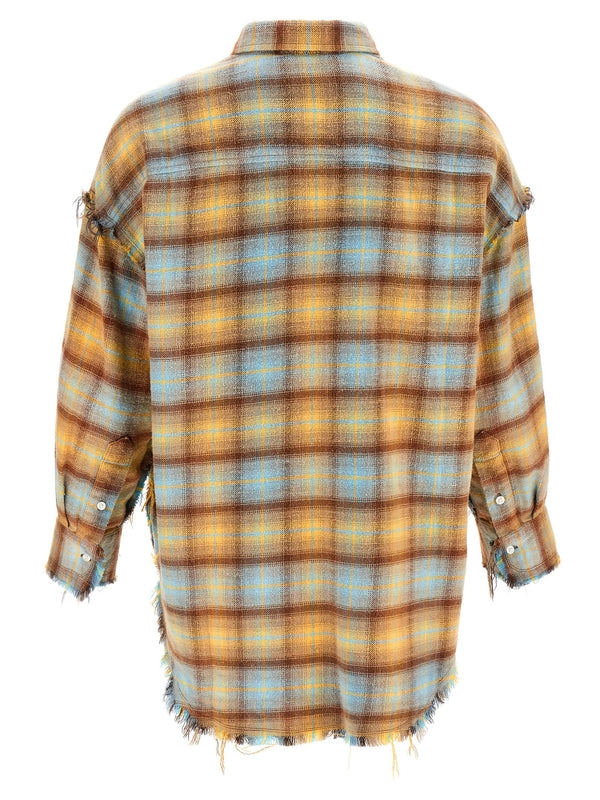 Check Pattern
  Fringe Cotton Shirt