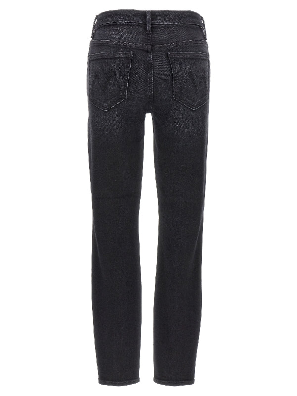 High-Waisted
  Denim Pants