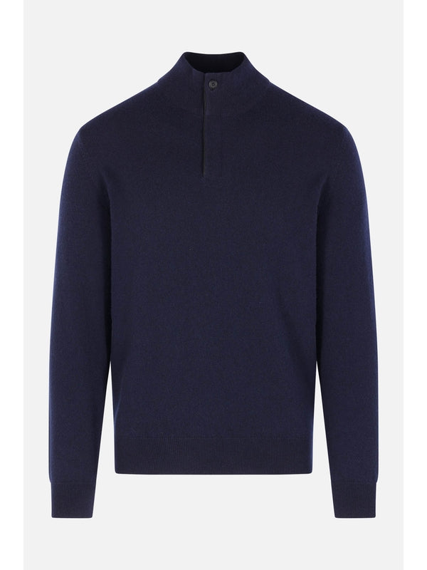 Z Zegna Navy Knitted