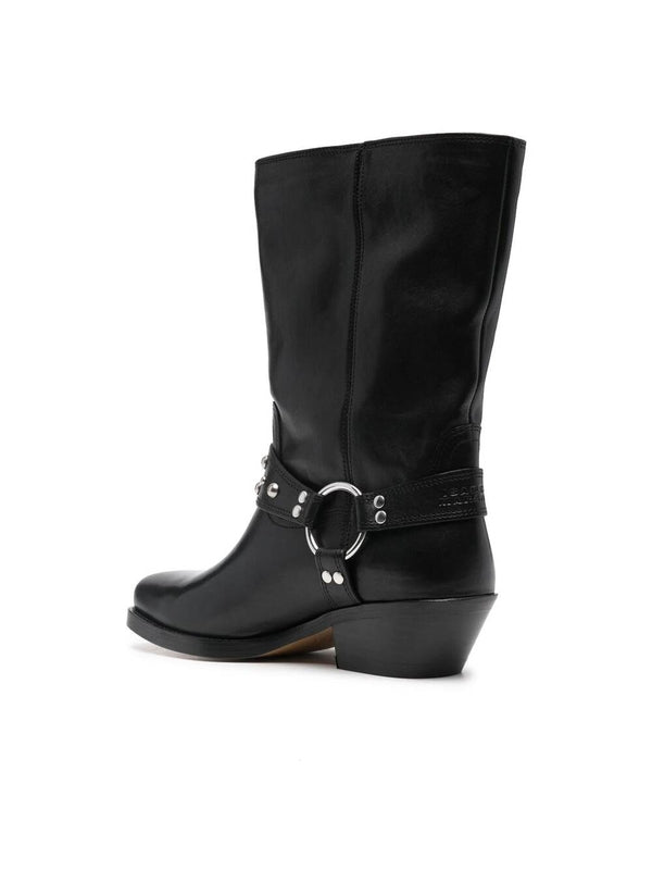 Antya Leather Biker Boots