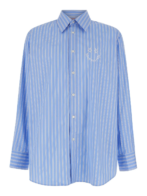 Smiley Stripe Poplin Shirt