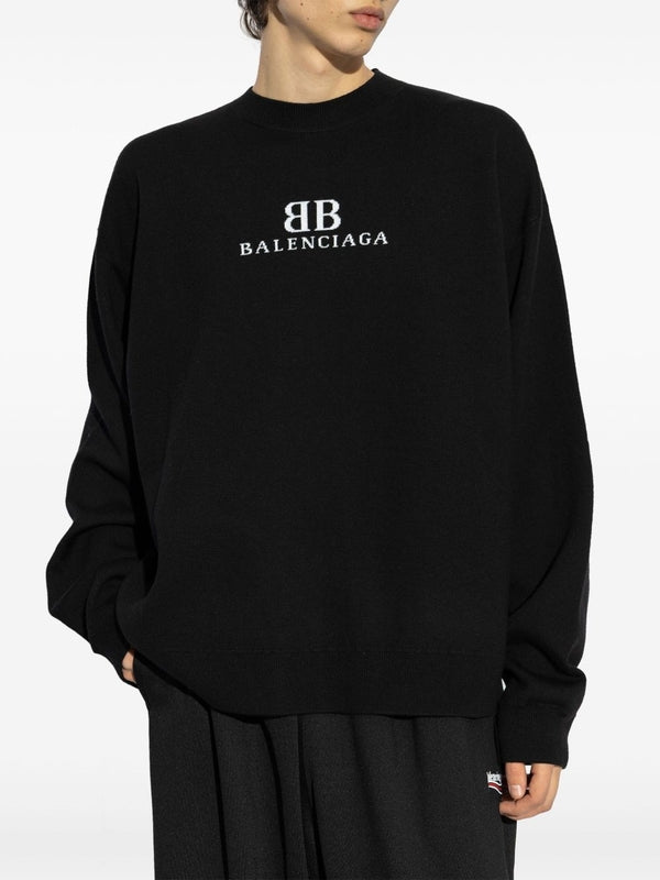 BB Jacquard Logo Wool Knit