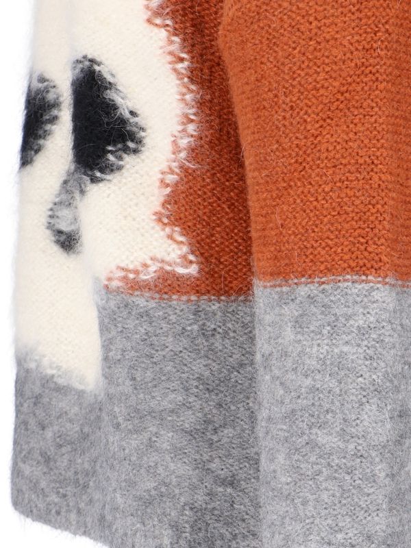 Jacquard Mohair Blend Knit