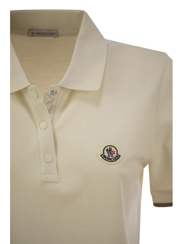 Logo Patch Cotton Polo Shirt