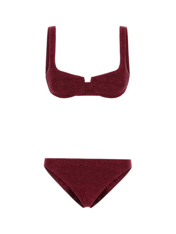 Oseree Burgundy Beachwear