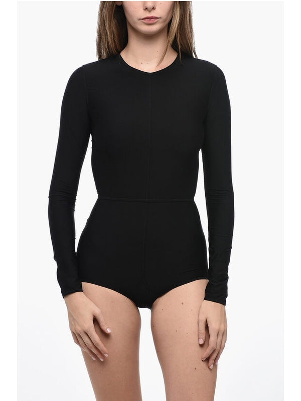 Black Nylon Bodysuit