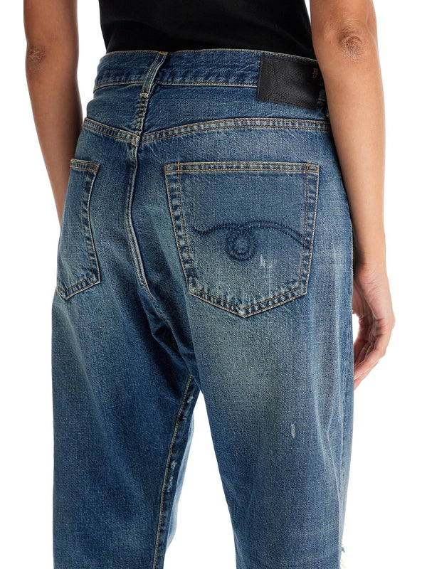 Crossover Distressed Denim Pants