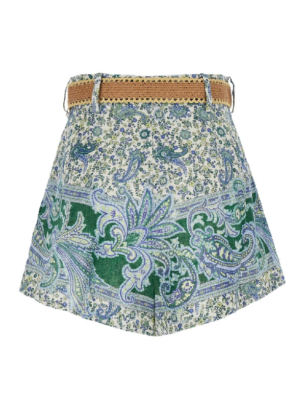 Ottie Belt Linen Shorts