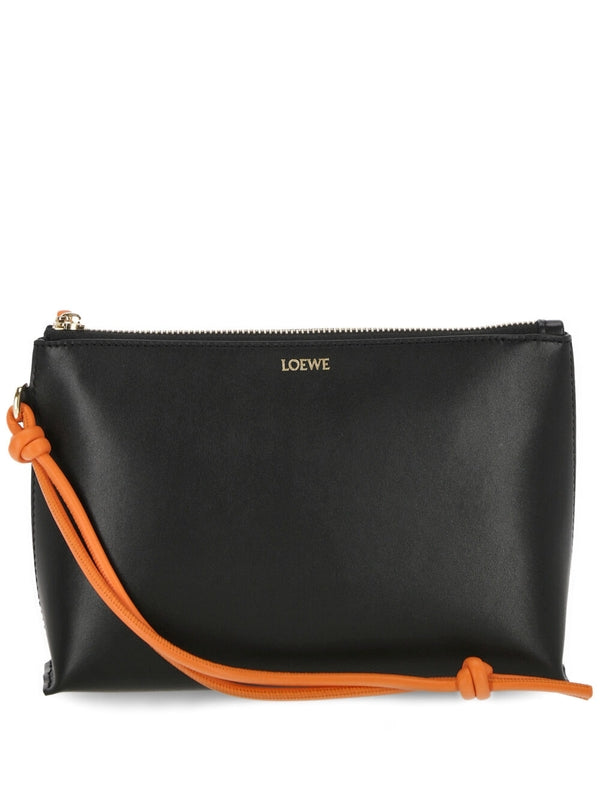 Note T Leather Clutch Bag
