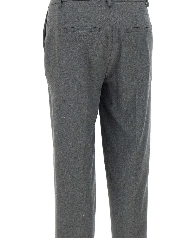 Gray Wool Blend Pants
