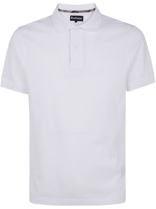 Barber White Polo Shirt