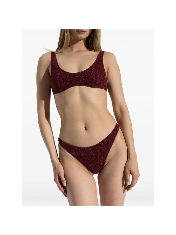 Oseree Burgundy Beachwear