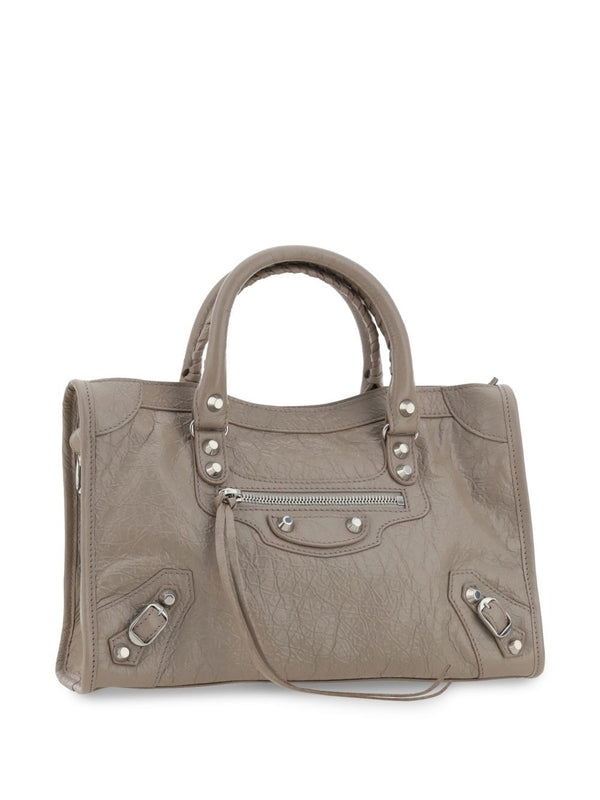 Balenciaga City Small Beige Tote Bags