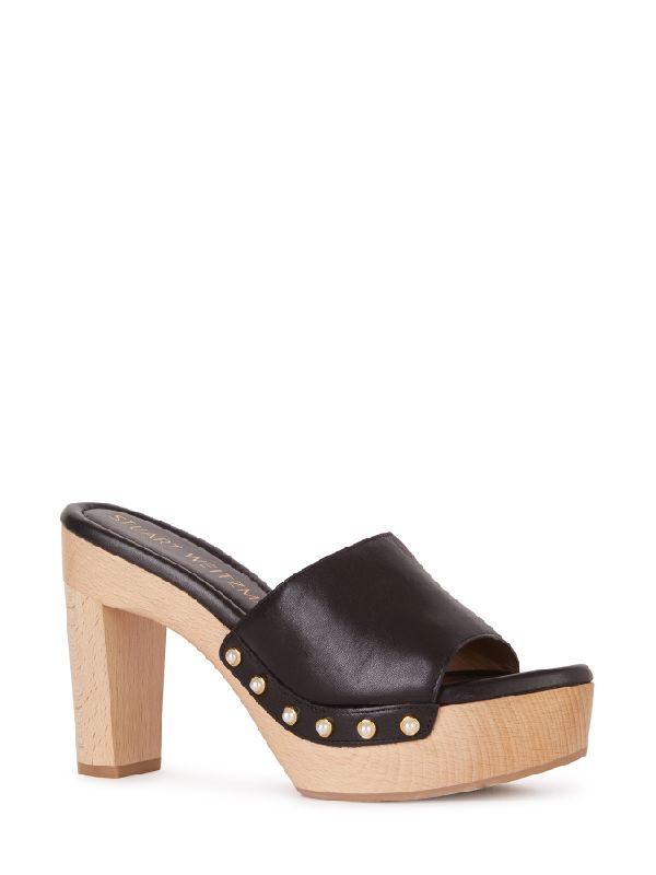 Wood Clog Sandal Heel