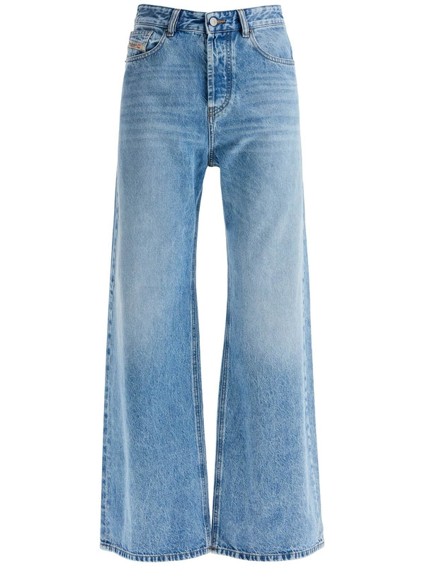 Back Logo Straight Denim Pants