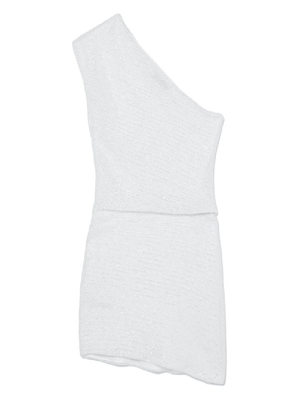 Lurex
  One-Shoulder Mini Dress