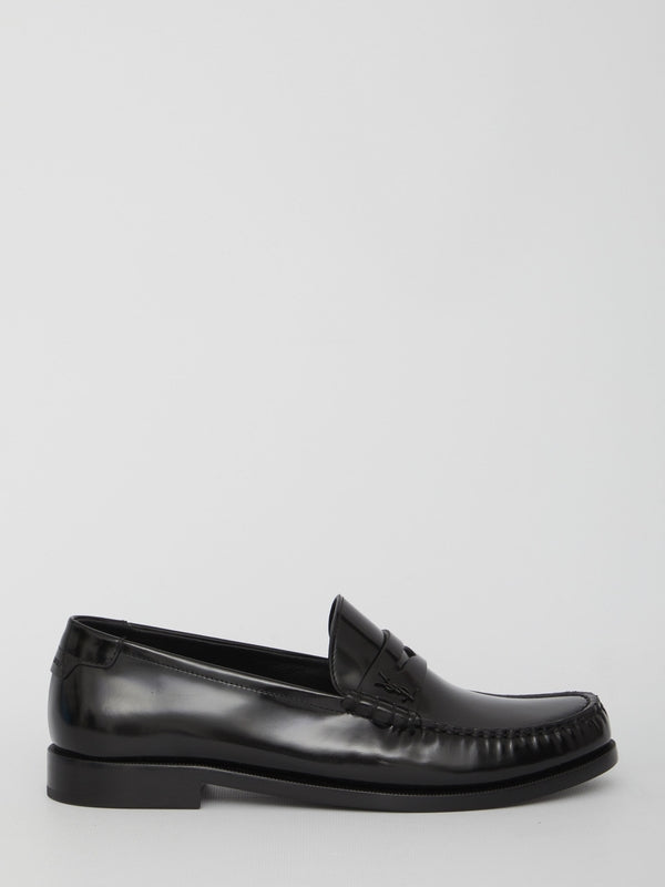 Black Calfskin Penny Loafer