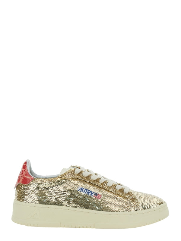 Autry Gold Low Top Sneakers