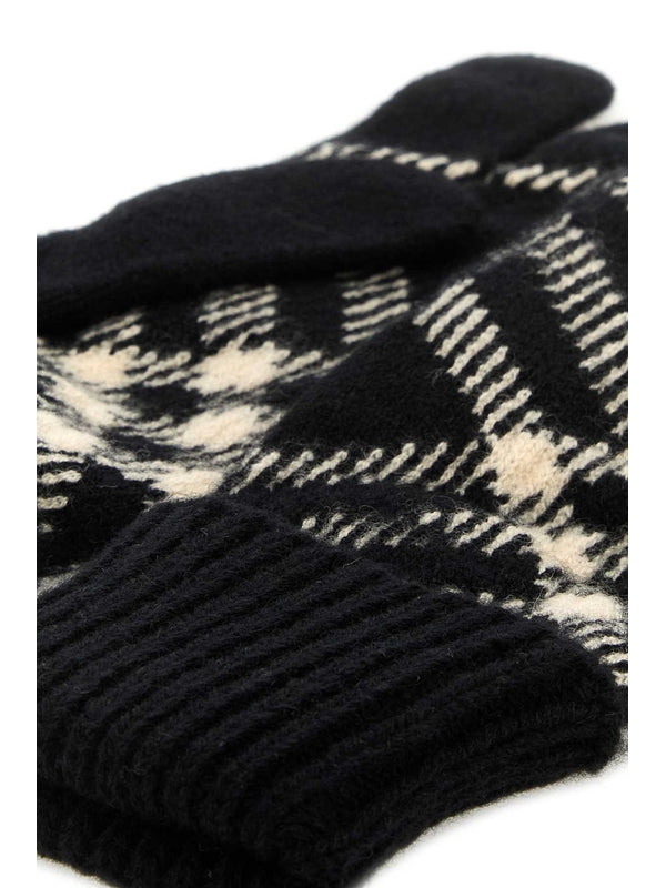 Burberry Black Wool Gloves