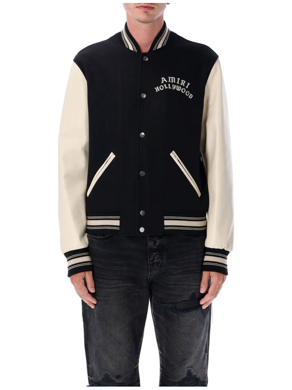 Amiri Black Bomber Jacket