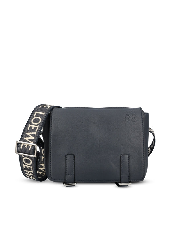 Military Anagram Leather Crossbody Bag