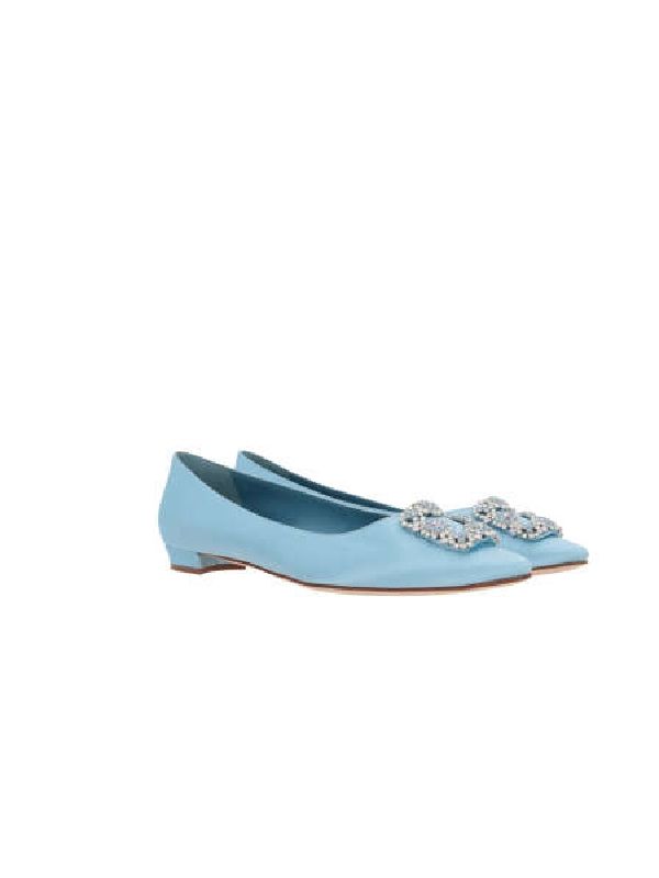 Hangisi Jewel Buckle Flat Shoes